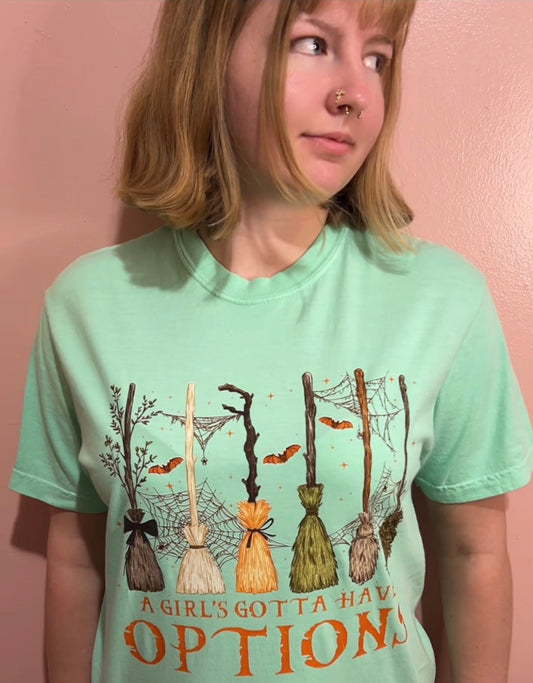 A Girl's Gotta Have Options Graphic Tee