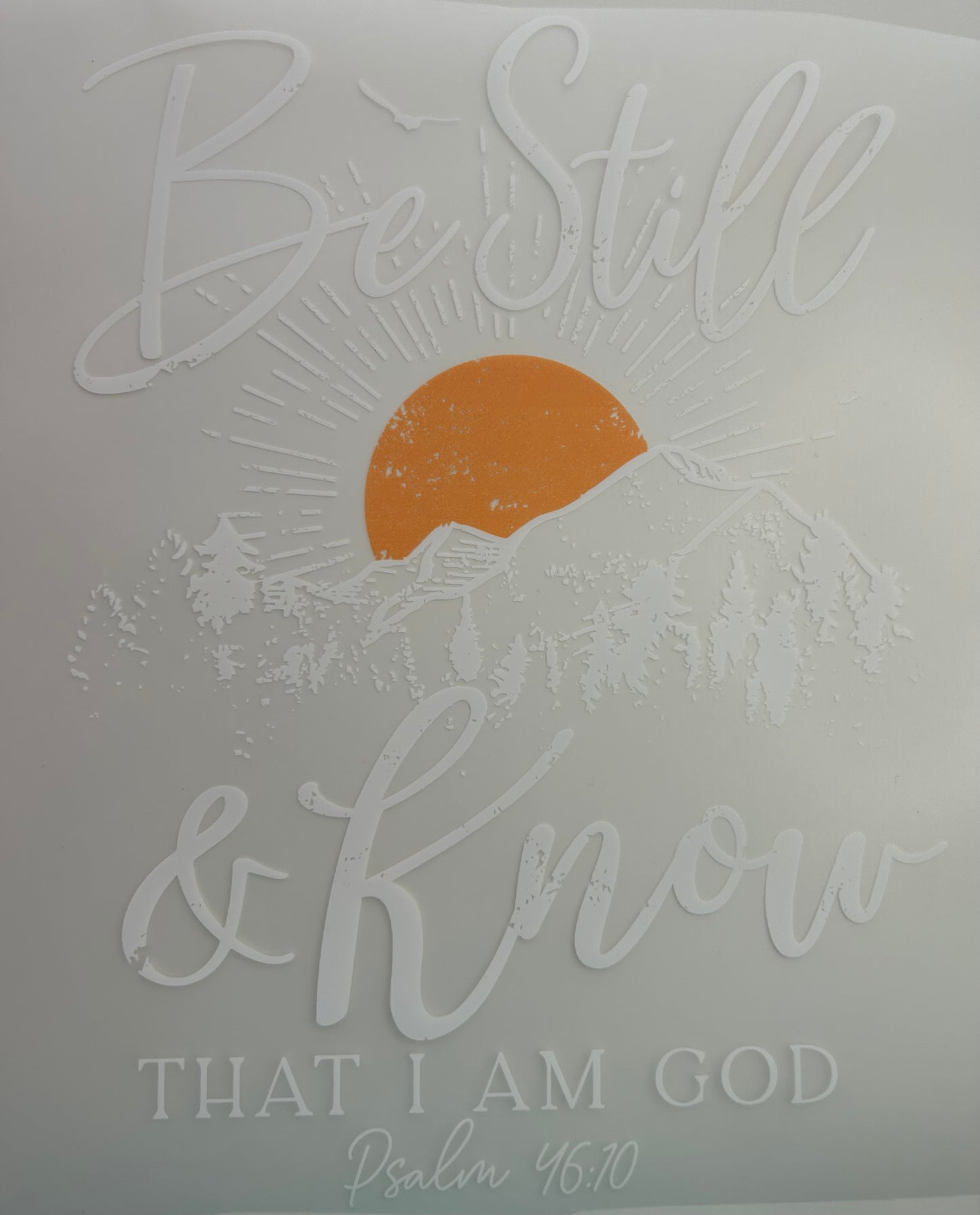 Be Still & Know That I Am God